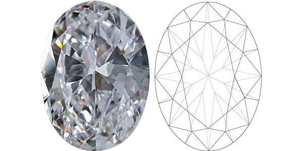 Diamond Shape - Oval